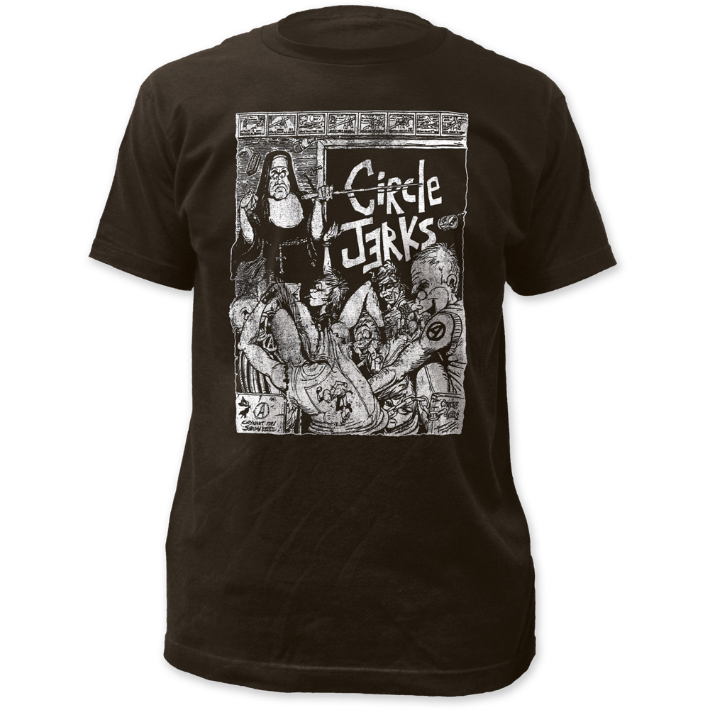 Circle Jerks Bad Religion Fitted Coal Shirt