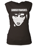 Siouxsie and the Banshees Face Print Junior's Fitted Cut Tee Shirt