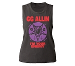 GG Allin I'm Your Enemy juniors muscle tank