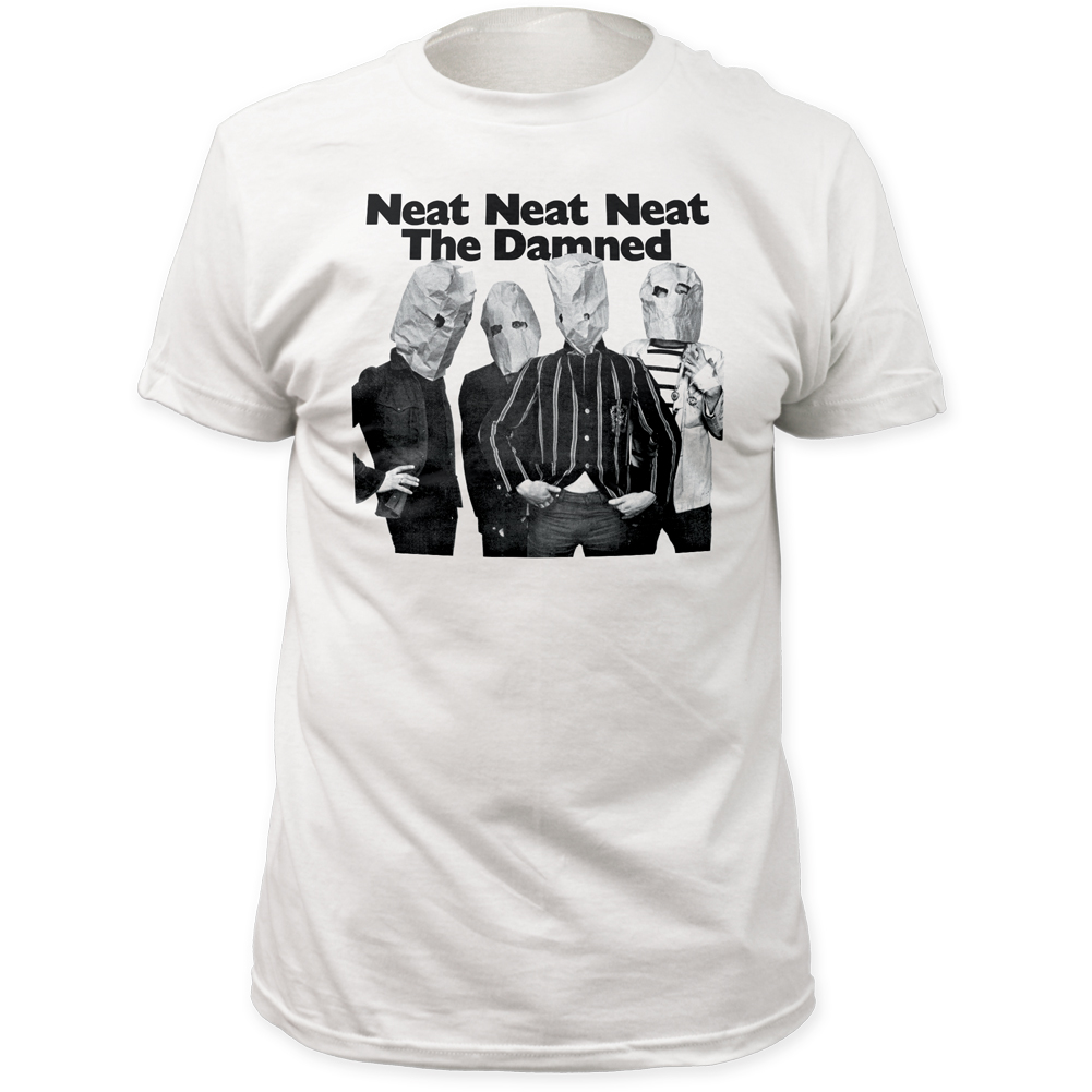 The Damned - Neat Neat Neat White T Shirt