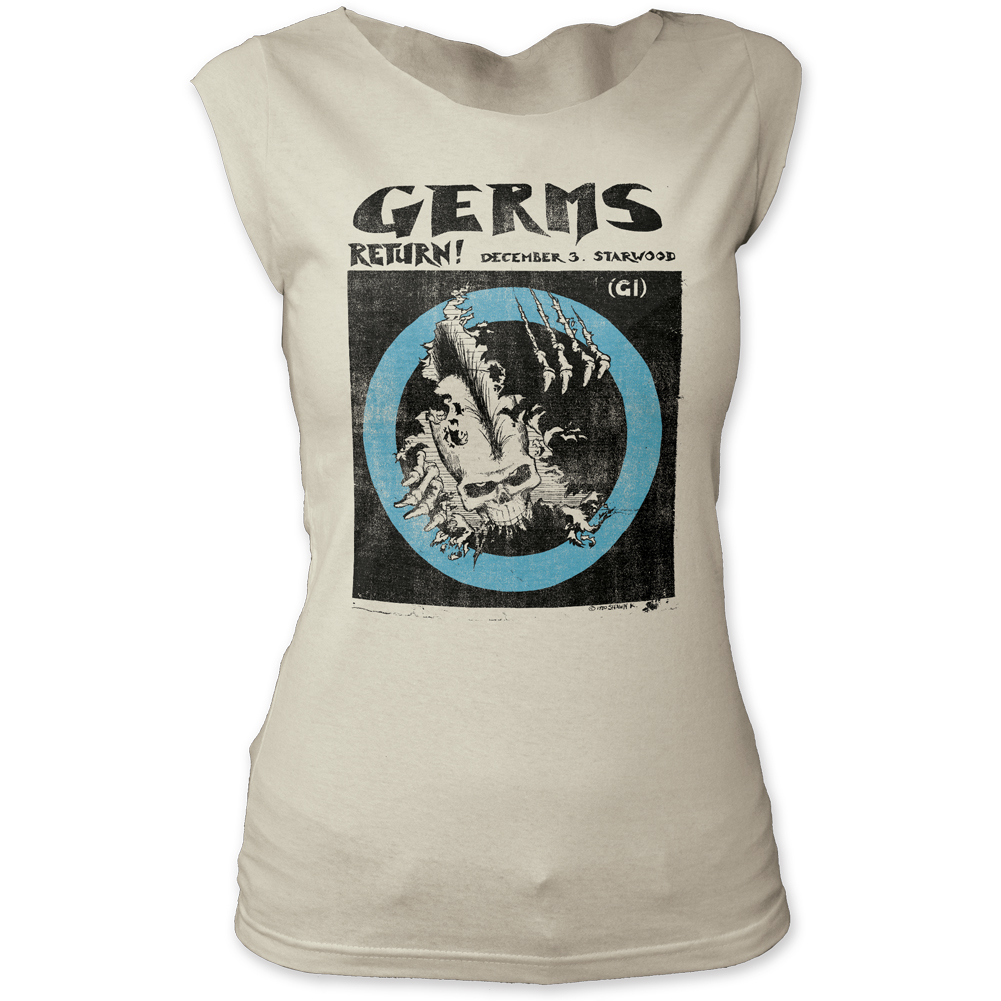 Germs Return! December 3 Starwood Print Junior's Fitted Cut Tee Shirt