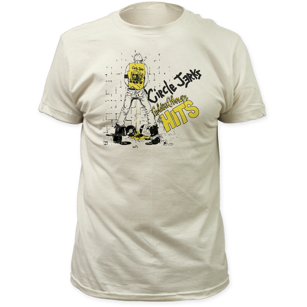 Circle Jerks Golden Shower Fitted White Shirt