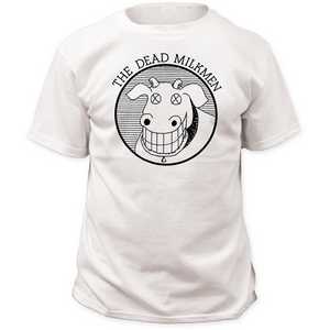 Dead Milkmen Cow Logo - White Tee