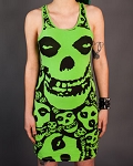 Drastic Plastic Clothing Misfits dress - lime green