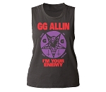 GG Allin I'm Your Enemy juniors muscle tank
